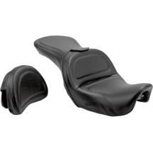 Explorer™ Seat — Softail Deluxe FLSTN fitment (requires removal of OEM luggage rack), Black
