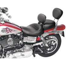 Wide Solo Seat with Removable Backrest — 19" overall, 16" driver length, 16-1/2" driver width, Backrest 7" × 12", Black