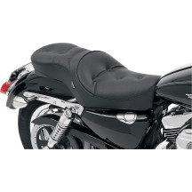 Asiento Touring de Perfil Bajo — Negro, 68,5 cm total, Conductor 40,5×32 cm, 2 plazas