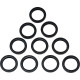Fork Seals/Dust Seals 10-Pack — 41.00 mm (1.60 in)