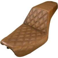 Step-Up Seat — Brown, 68 cm overall length, 32 cm driver length, 28 cm driver width