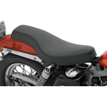 Spoon-Style 2-Up Seat — 24" overall, 9" driver width, fits Drag and most H-D sissy bars