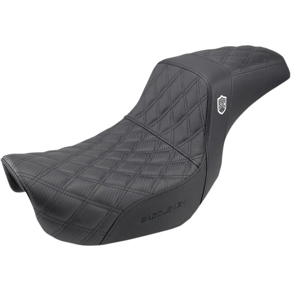 Pro Series SDC Performance Grip Seat — 2-Up, Driver 33 cm (13") × 28 cm (11"), Rear 30.5 cm (12") × 19 cm (7.5"), Black