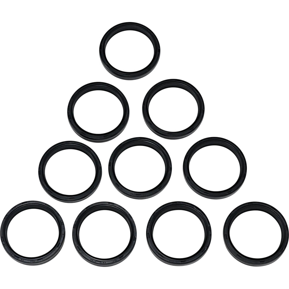 Fork Seals/Dust Seals 10-Pack — 49 mm (1.93") inside diameter