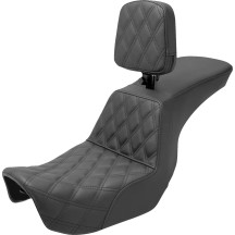 Tour Step-Up Seat — Black, 73.5 cm (29 in), 2-Up, Fits standard tank