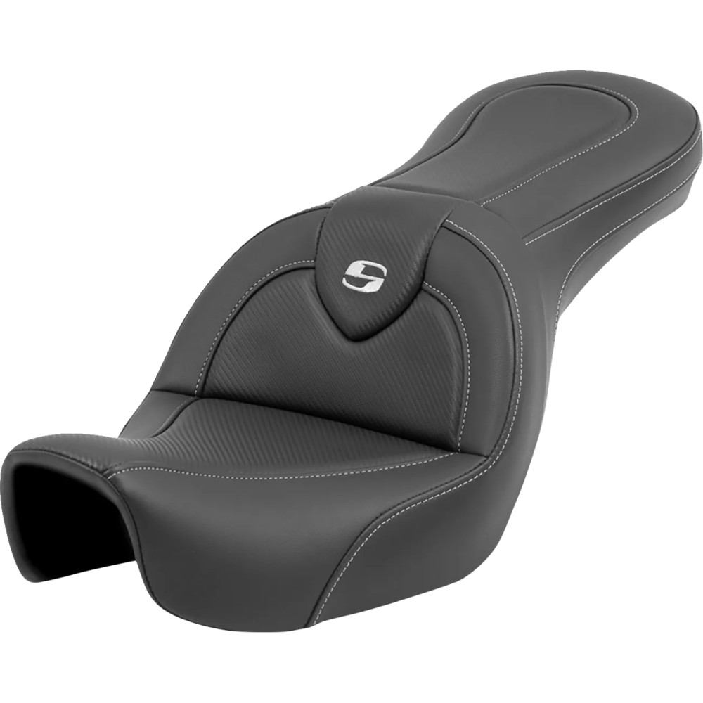 Roadsofa™ Carbon Fiber Seat — Driver 32 cm × 35.5 cm, Rear 31.8 cm × 25 cm, Black