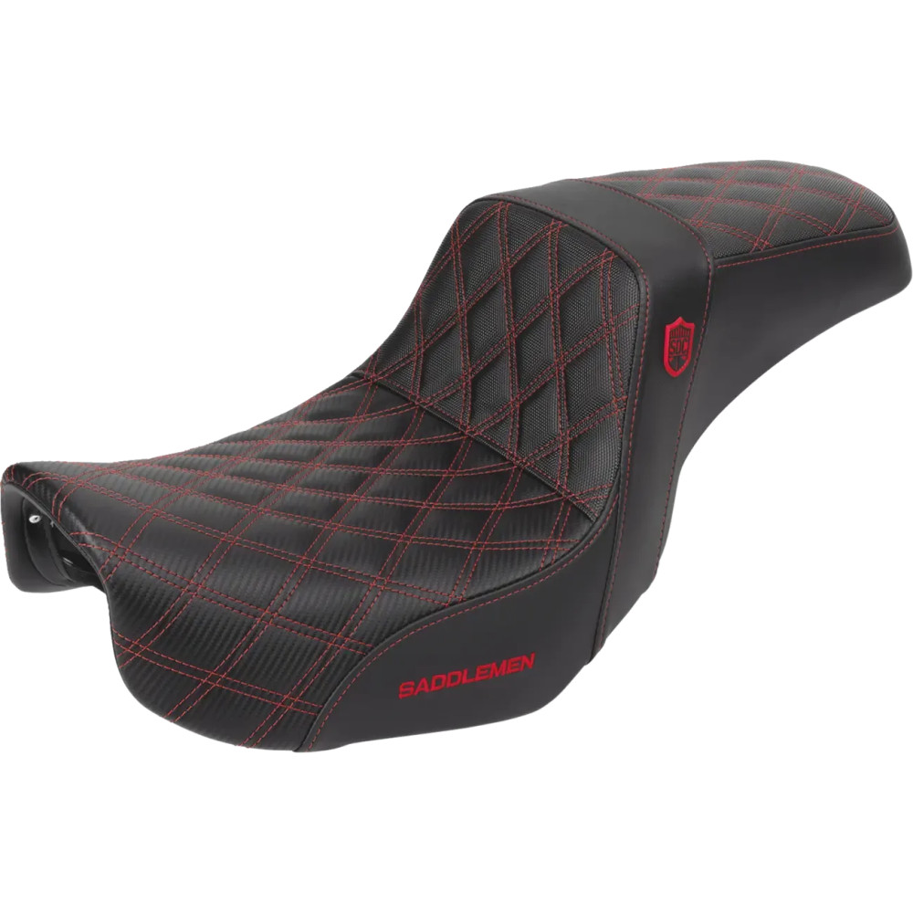 Pro Series SDC Performance Grip Seat — 73.5 cm overall, 33 cm driver, Black, Red stitching