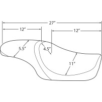 Predator Seat — 68.5 cm (27″), Black