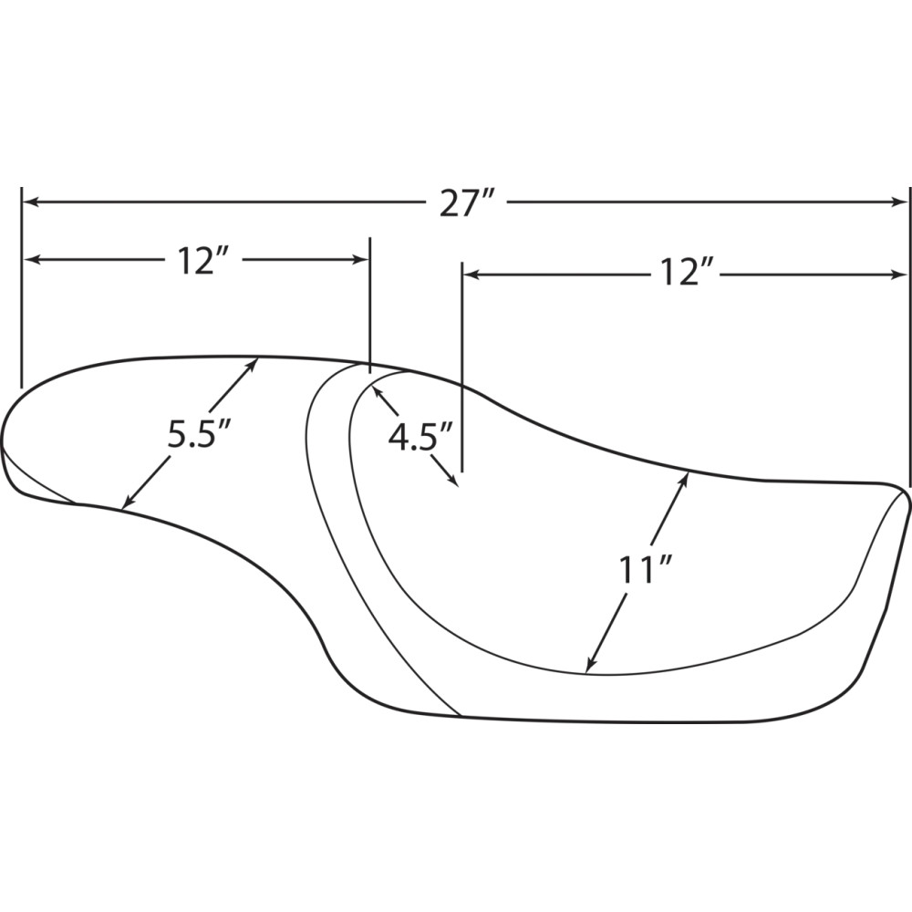 Asiento Predator — 68,5 cm (27″), Negro