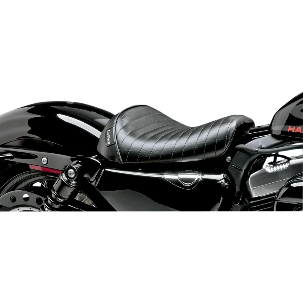 Bare Bones Solo Seat — Black, 35.6 cm (14 in), 29 cm (11.5 in), fits standard tank