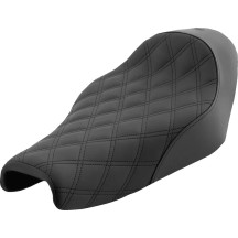 Renegade Lattice Stitch Solo Seat — 16.5 in length, 10.75 in width, Black