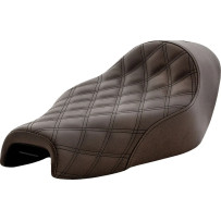 Renegade Lattice Stitch Solo Seat — 37.5 cm length, 29 cm width, Brown