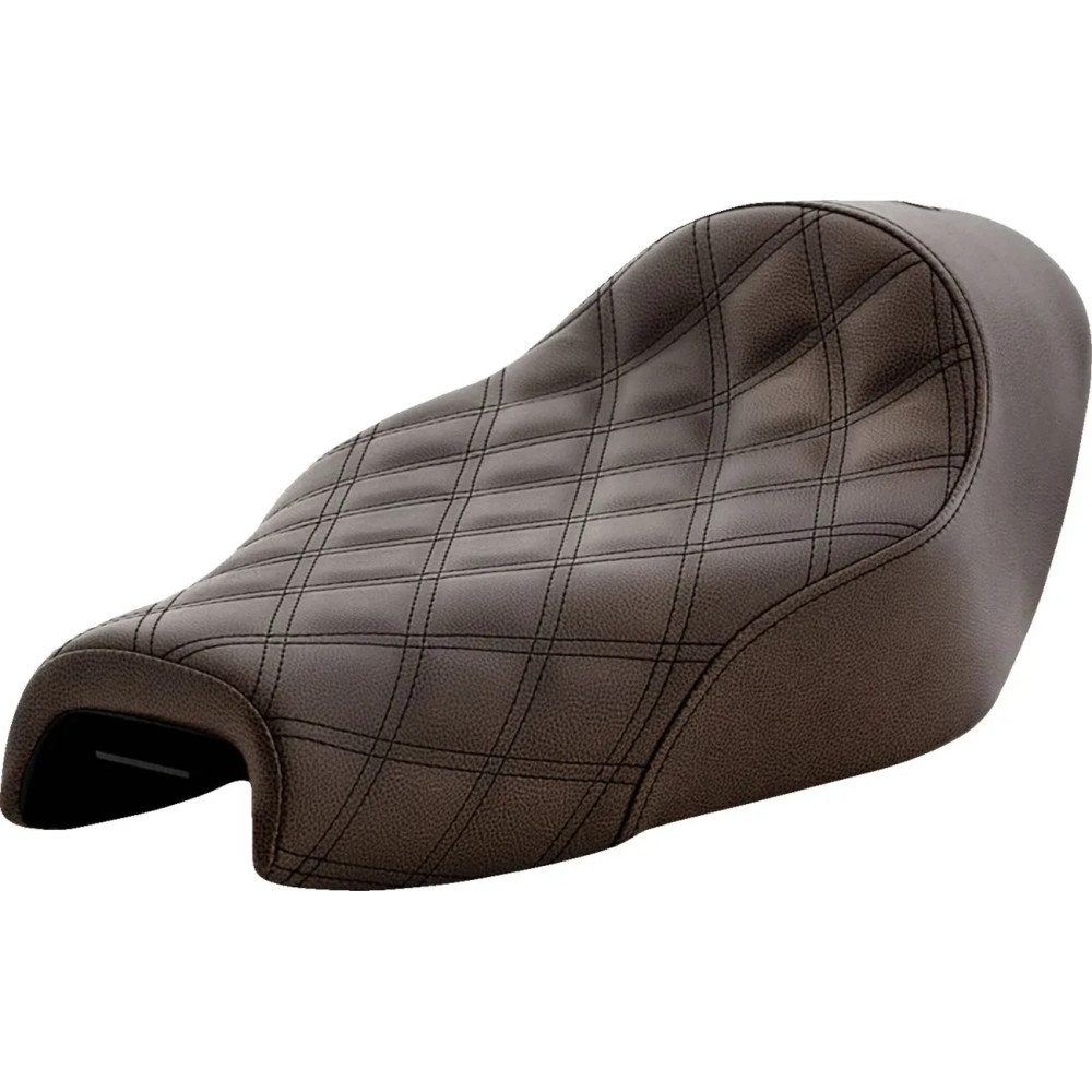 Renegade Lattice Stitch Solo Seat — 37.5 cm length, 29 cm width, Brown