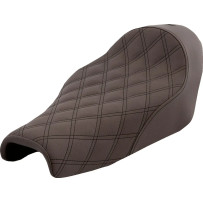 Renegade Lattice Stitch Solo Seat — 43 cm (17") length, 28.5 cm (11-1/4") width, Brown