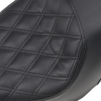 Profiler™ Lattice Stitch Seat — 34.5 cm driver length, Fits 12.5 L tank, Black