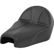 Dominator Solo Seat — 34.5 cm length, 27.5 cm width, fits 17 L tank, Black