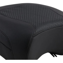 Textured Police Air Ride Seat — Solo, 11.5" rear length, 13.5" rear width, Black