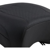 Textured Police Air Ride Seat — Solo, 11.5" rear length, 13.5" rear width, Black
