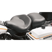 Textured Police Air Ride Seat — Solo, 11.5" rear length, 13.5" rear width, Black