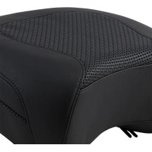 Textured Police Air Ride Seat — Solo, 11.5" rear length, 13.5" rear width, Black
