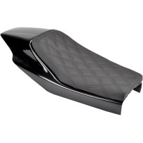 Eliminator Carbon Fiber Solo Seat — 18-3/4 in L, 9 in W, 1-1/4 in thick, Black