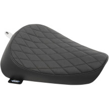 Front Solo Vinyl Seat — 38 cm (15") overall, 25.5 cm (10") wide, Black