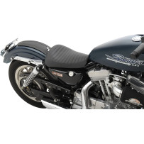 Front Solo Vinyl Seat — 38 cm (15"), 25.5 cm (10"), Black