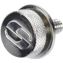 Seat Mounting Knob — 1/4-20 thread, polished aluminum