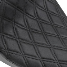 Café-Style Solo Seat — 12" L, 11" W, 20-1/4" overall, fits 2.1/3.3/4.5 gal tanks, Black