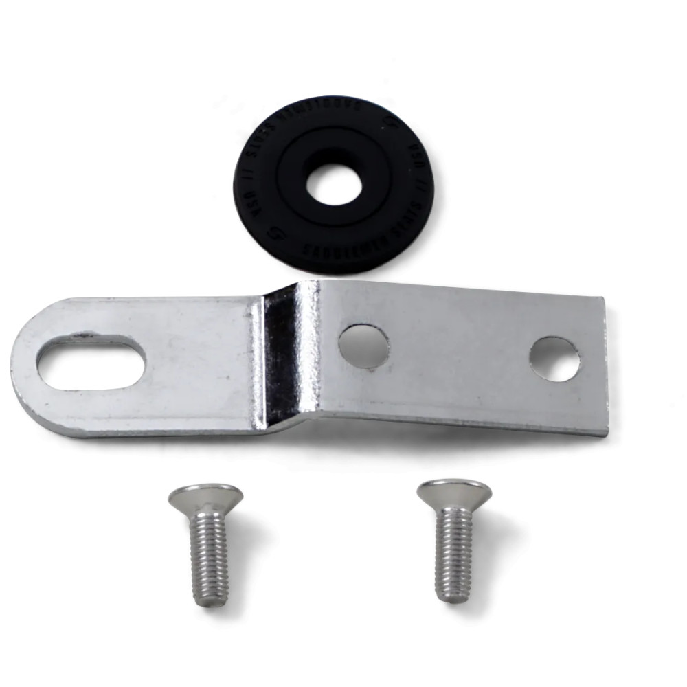 Seat Bracket — 1/4-28, Chrome