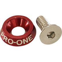 Seat Bolt — 1/4-20, anodized red