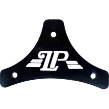 Dead End Sissy Bar Plate — fits HD '08-'22 Touring & '18-'22 Softail Holdfast uprights, Black