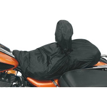 Seat Rain Cover with Driver Backrest Cover — Standard, Includes Backrest Rain Cover, Black