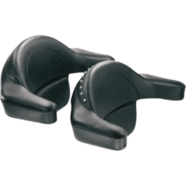 Cojín para pasajero con reposabrazos — 61 cm (24") de ancho, 33 cm (13") de alto, Negro
