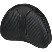Half-Moon Sissy Bar Pad — 10" W, 8" H, 2" thick, Black