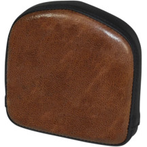 Gravestone Sissy Bar Pad — 16.5 cm (6-1/2") wide, 38 mm (1-1/2") thick, Black/Brown
