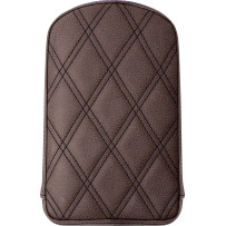 Sissy Bar Pad — 16.5 cm wide, 28 cm high, 38 mm thick, Brown