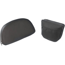 Seat Backrest — Black, Chrome, 7" H, 12-3/8" W