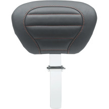 Deluxe Touring Driver Backrest — Black, Red