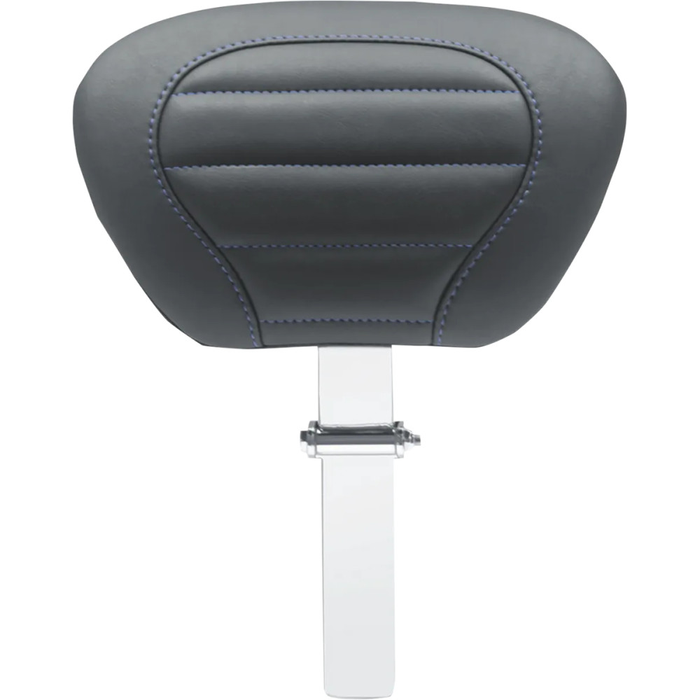 Deluxe Touring Driver Backrest — Black, Blue, Removable