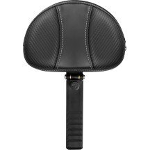 Mini Contoured Backrest — Black, fits Sportster Solo