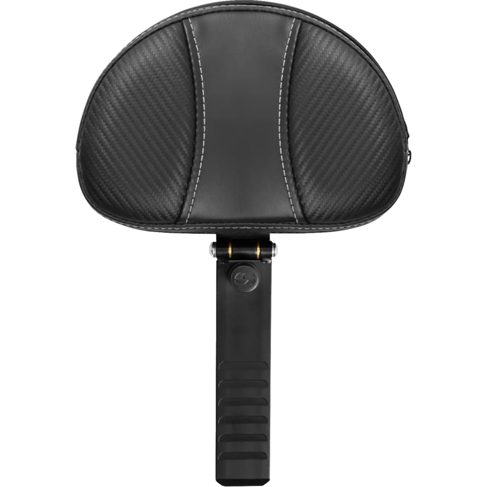 Mini Contoured Backrest — Black, fits Sportster Solo