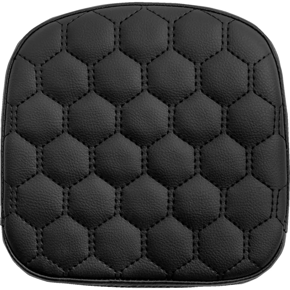 Honeycomb Sissy Bar Pad — 19 cm (7-1/2") H x 19 cm (7-1/2") W, Black