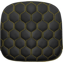 Honeycomb Sissy Bar Pad — 19 cm (7-1/2") H, 19 cm (7-1/2") W, Black