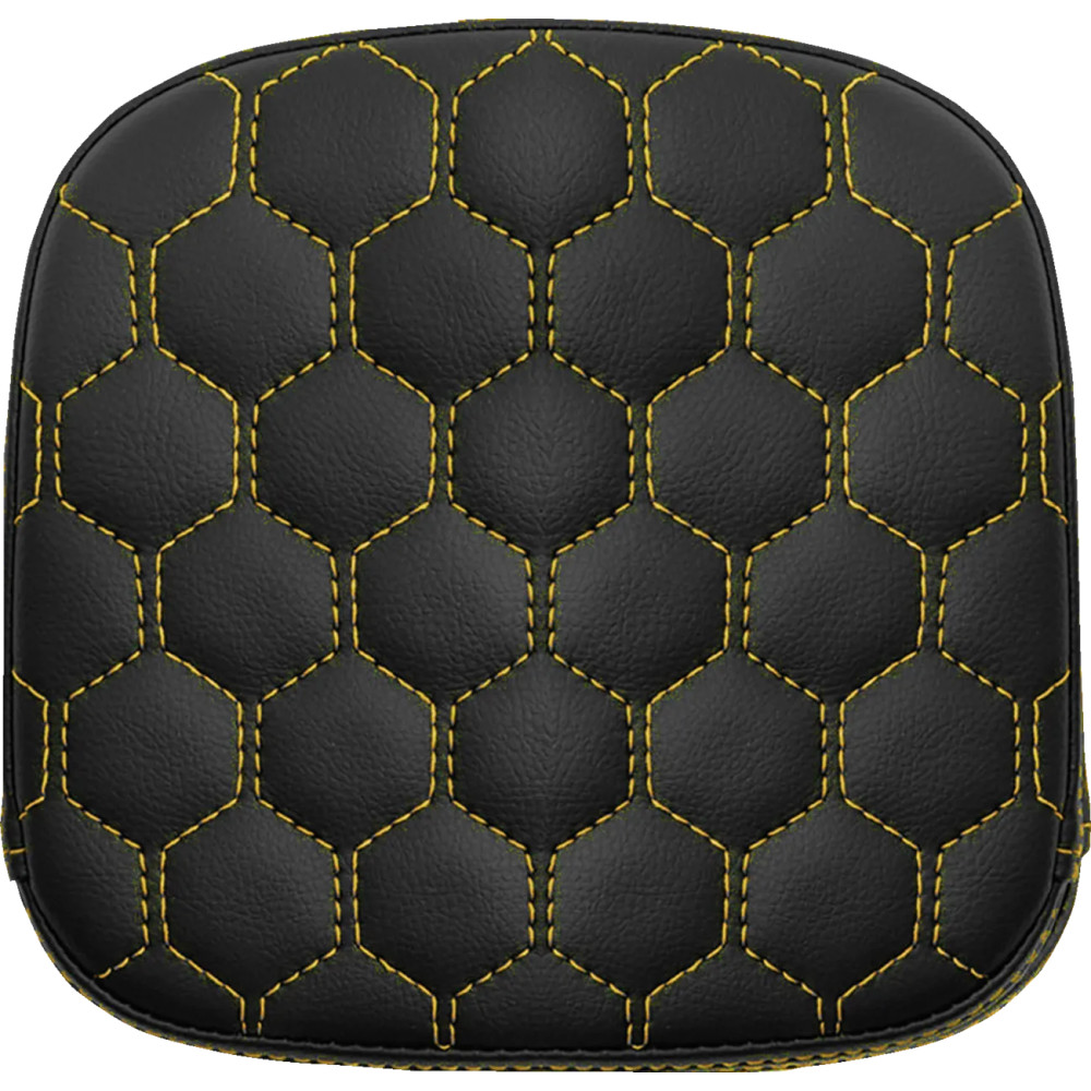 Honeycomb Sissy Bar Pad — 19 cm (7-1/2") H, 19 cm (7-1/2") W, Black