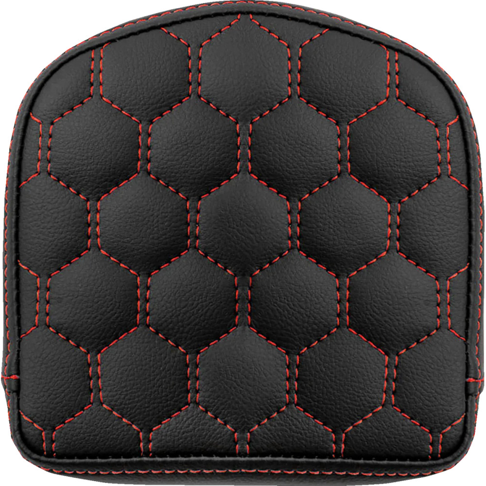 RoadSofa™ Sissy Bar Pad — 6-1/2" wide, Black, Red
