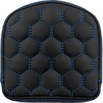RoadSofa™ Sissy Bar Pad — 6-1/2" width, Black, Blue