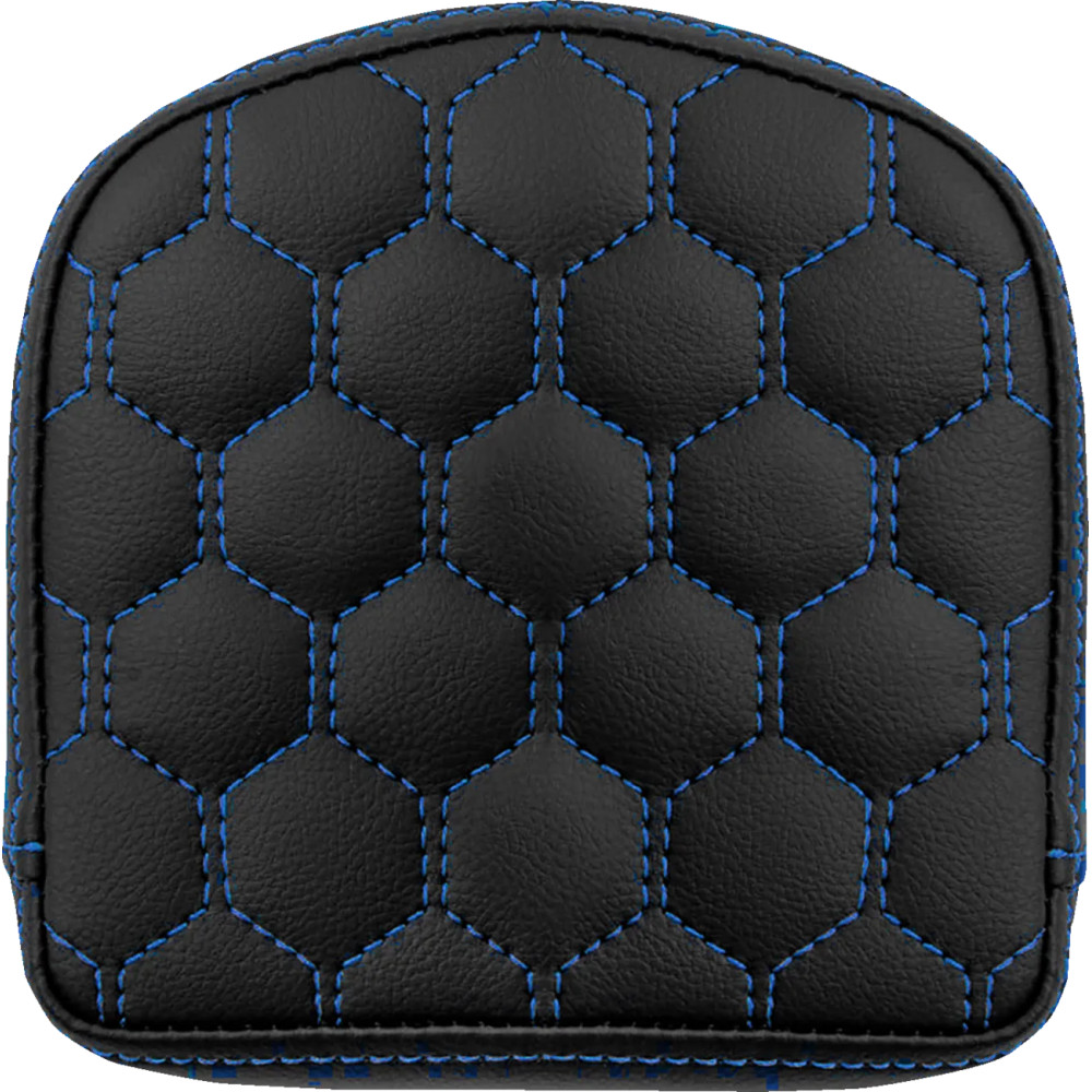 RoadSofa™ Sissy Bar Pad — 6-1/2" width, Black, Blue