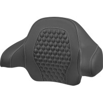 Honeycomb Tour Pack Backrest Pad — Fits H-D Touring with King Tour Packs, Black