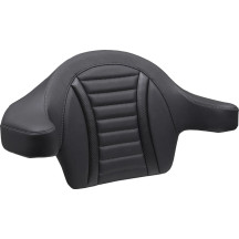 Deluxe Touring Extended Passenger Arm Backrest — Extends arms 2", Fits King Tour-Pak, Black